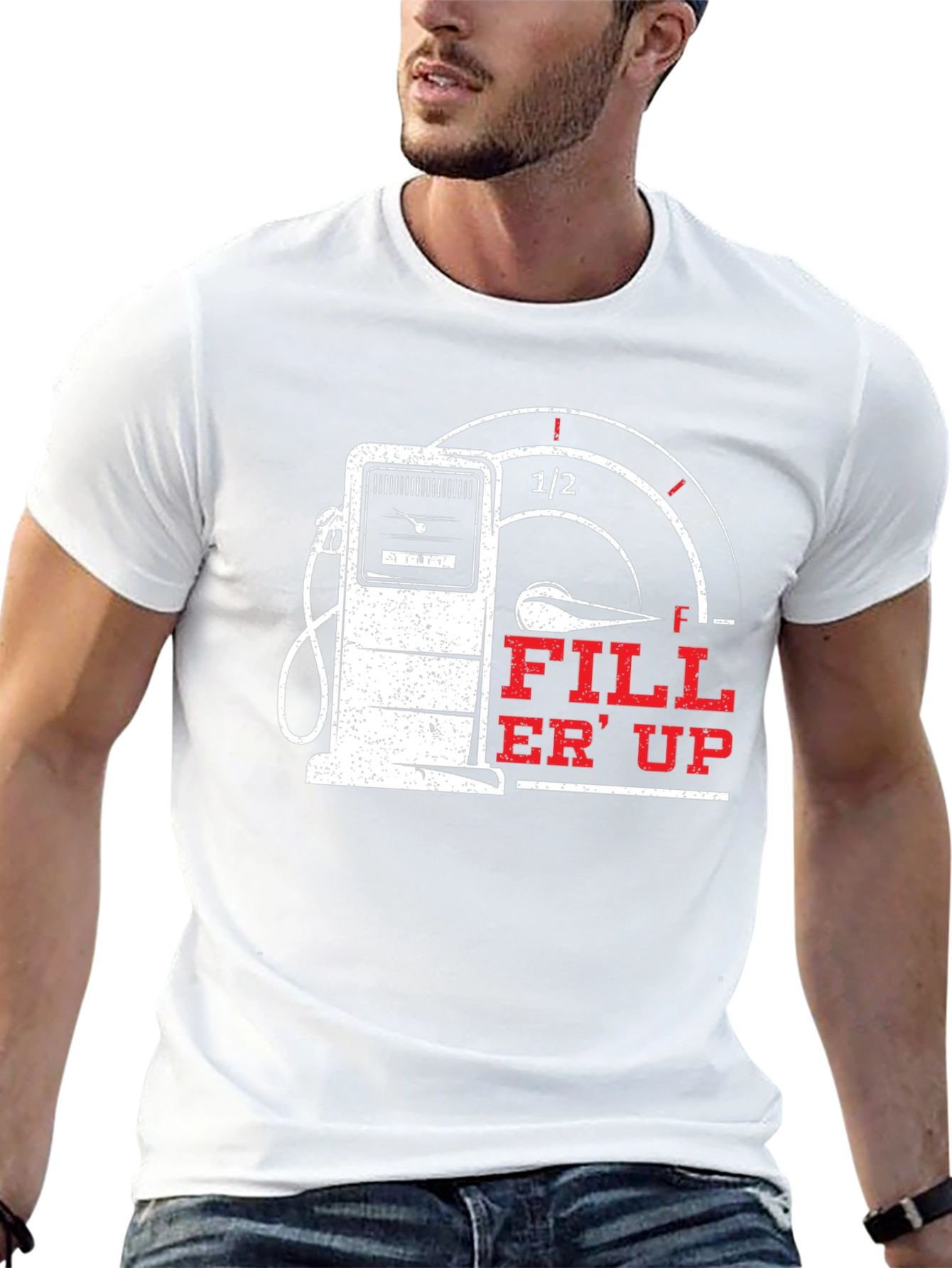 Fill Er Up Graphic T-Shirt - Gas Pump Design