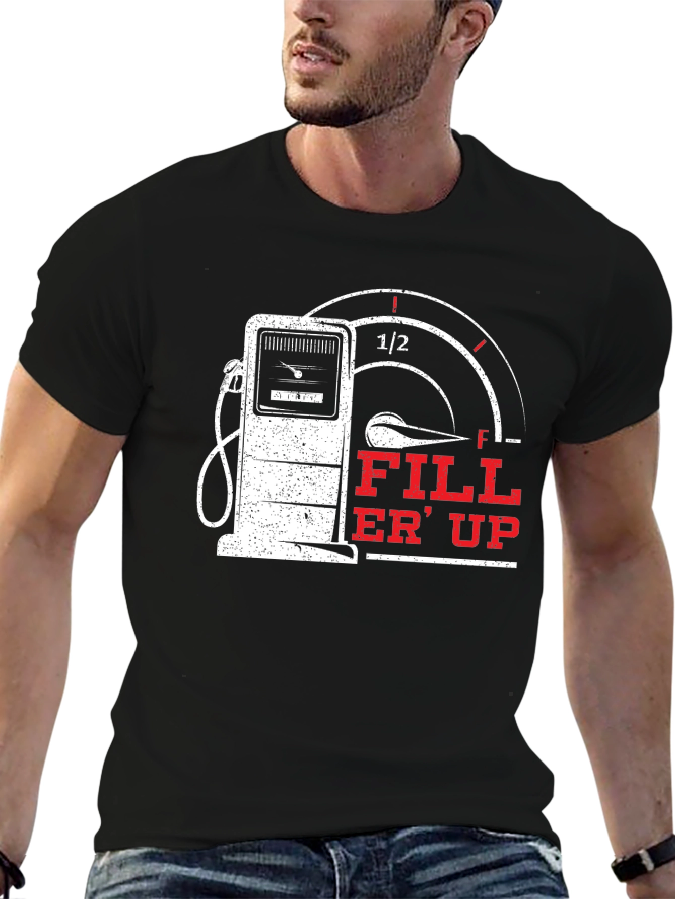 Fill Er Up Graphic T-Shirt - Gas Pump Design