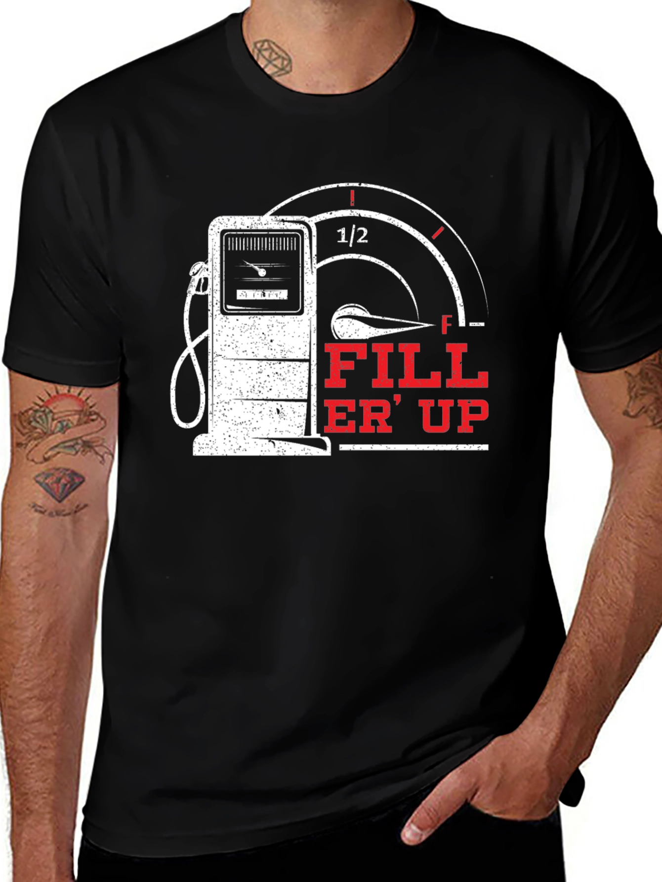 Fill Er Up Graphic T-Shirt - Gas Pump Design