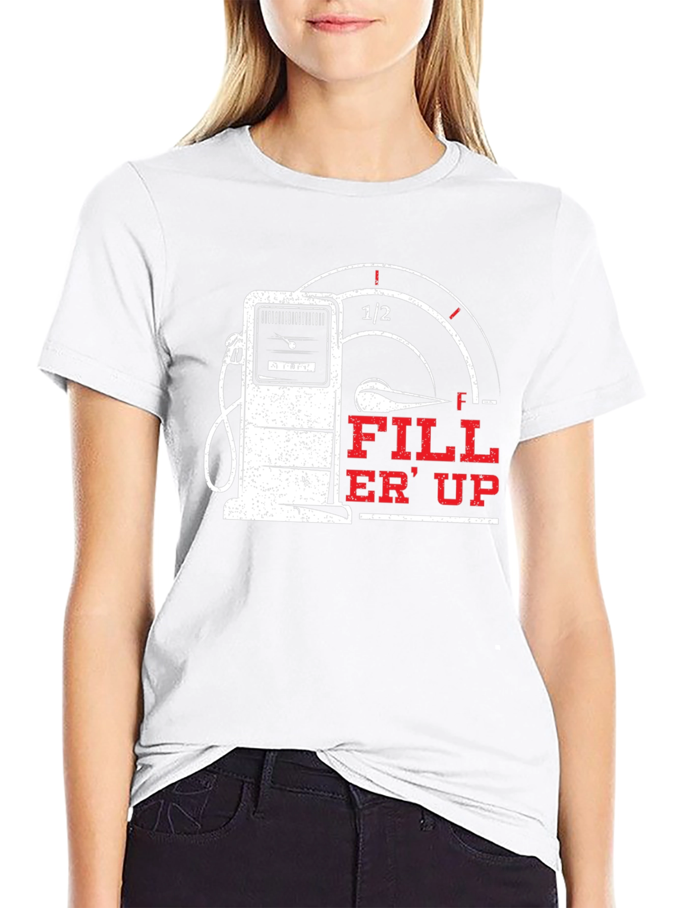 Fill Er Up Graphic T-Shirt - Gas Pump Design