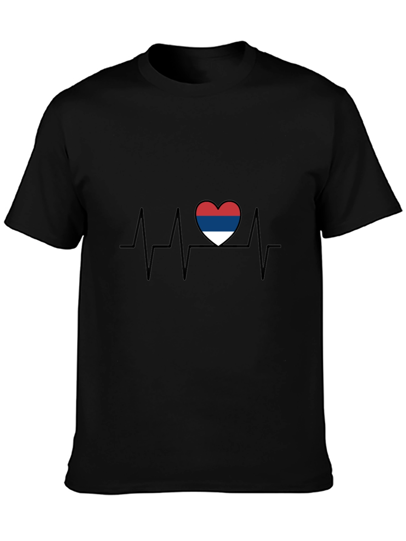 Serbia Heartbeat T-Shirt - Patriotic Pride
