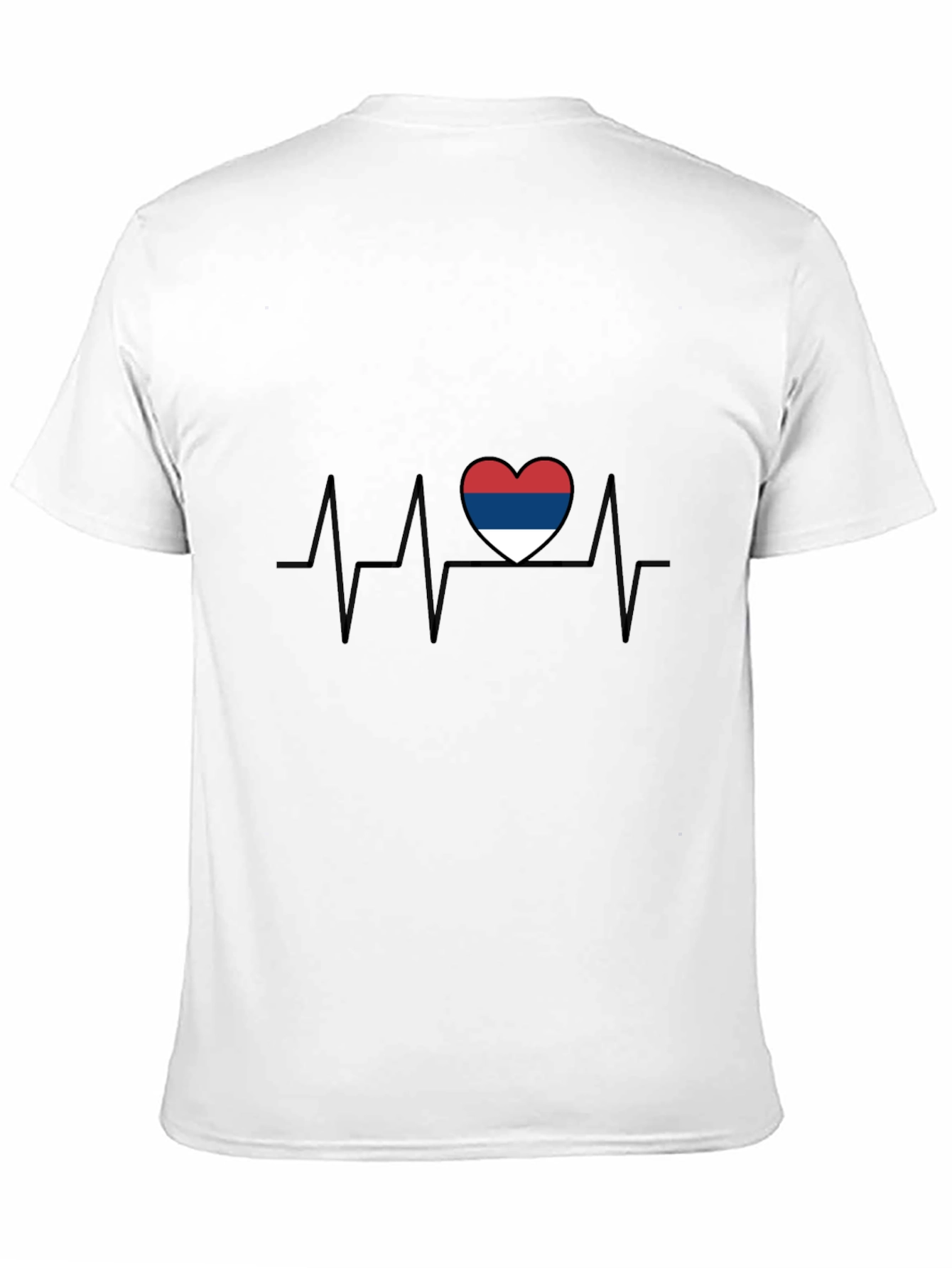 Serbia Heartbeat T-Shirt - Patriotic Pride