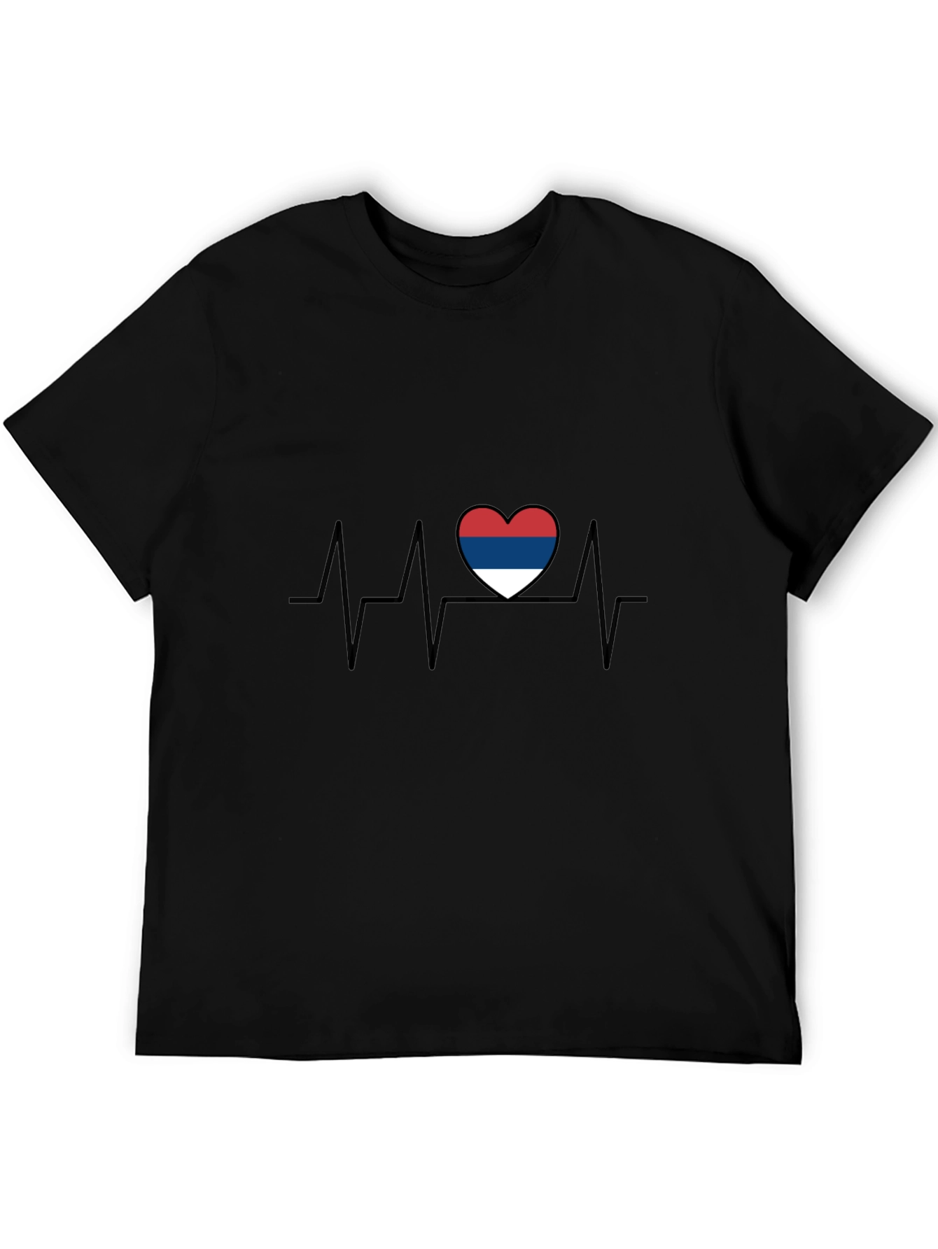 Serbia Heartbeat T-Shirt - Patriotic Pride