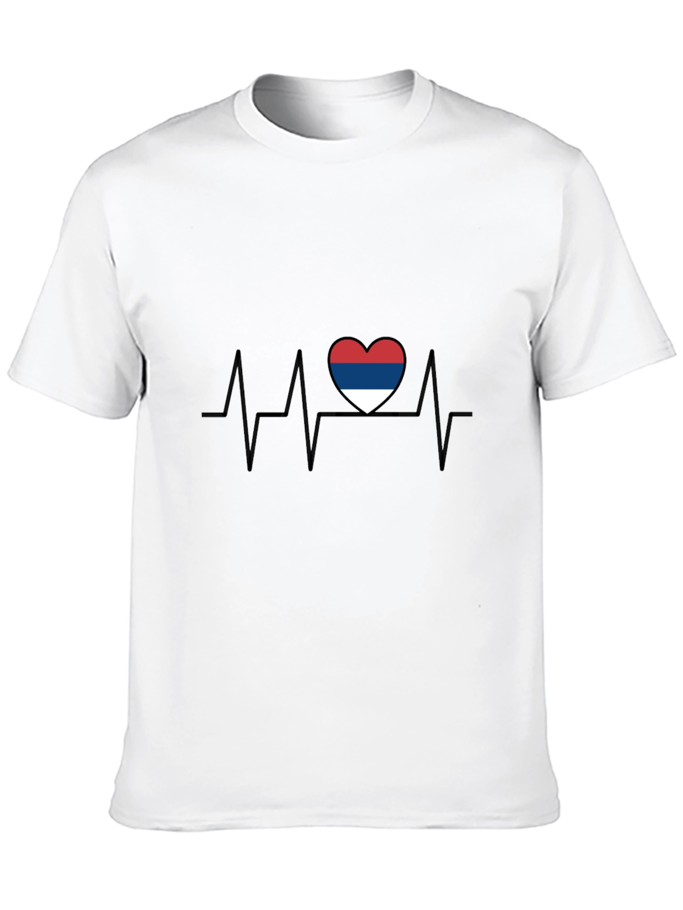 Serbia Heartbeat T-Shirt - Patriotic Pride