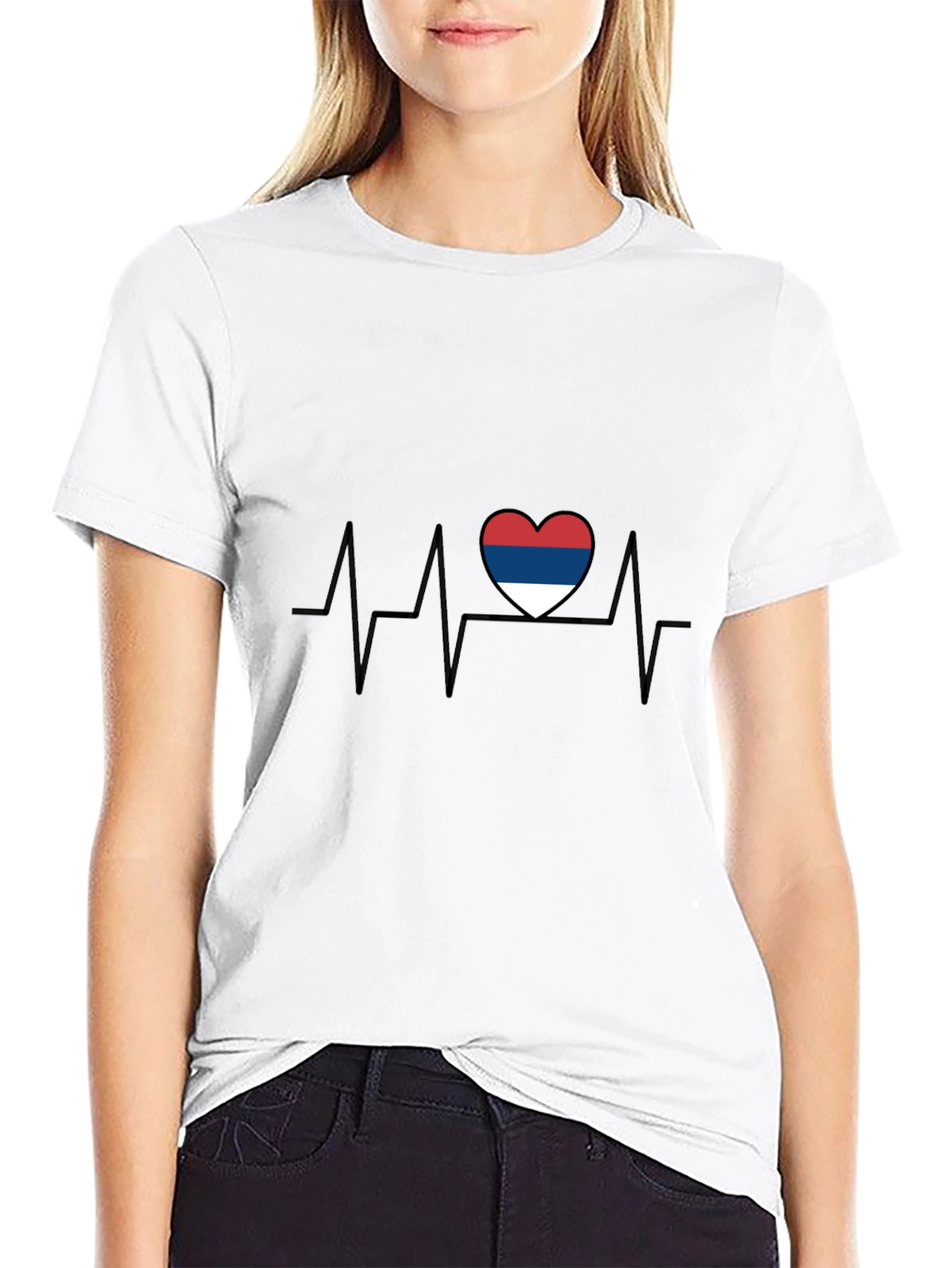 Serbia Heartbeat T-Shirt - Patriotic Pride