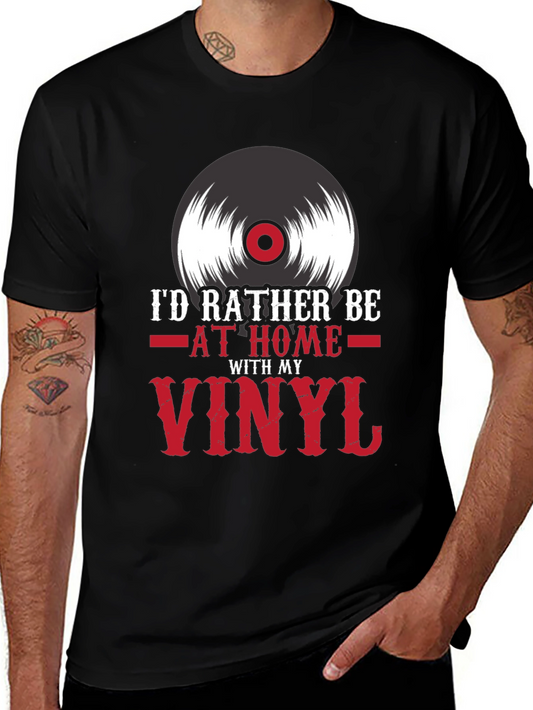 Vinyl Record T-Shirt - Music Lover Tee