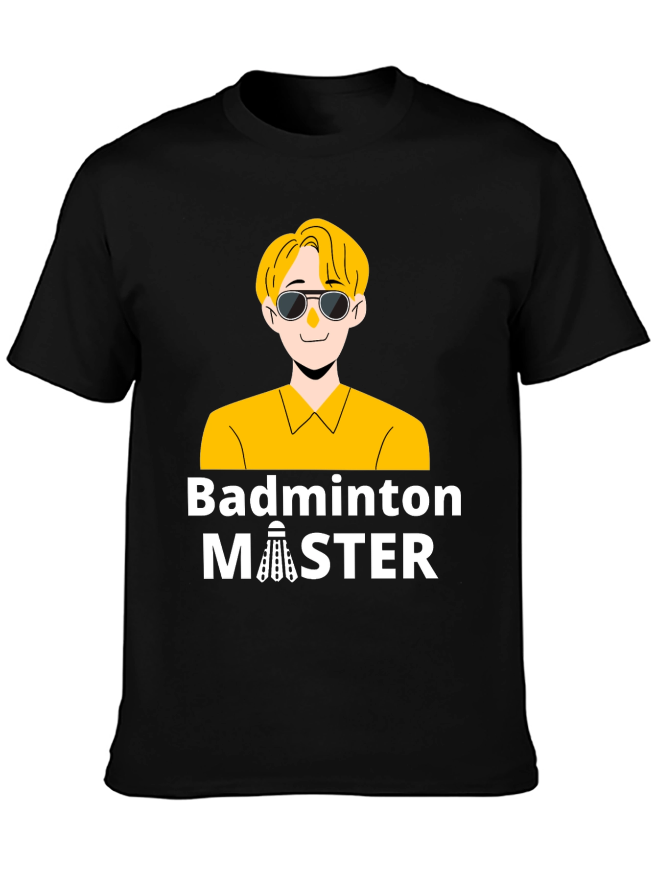 Badminton Master Graphic T-Shirt - Black