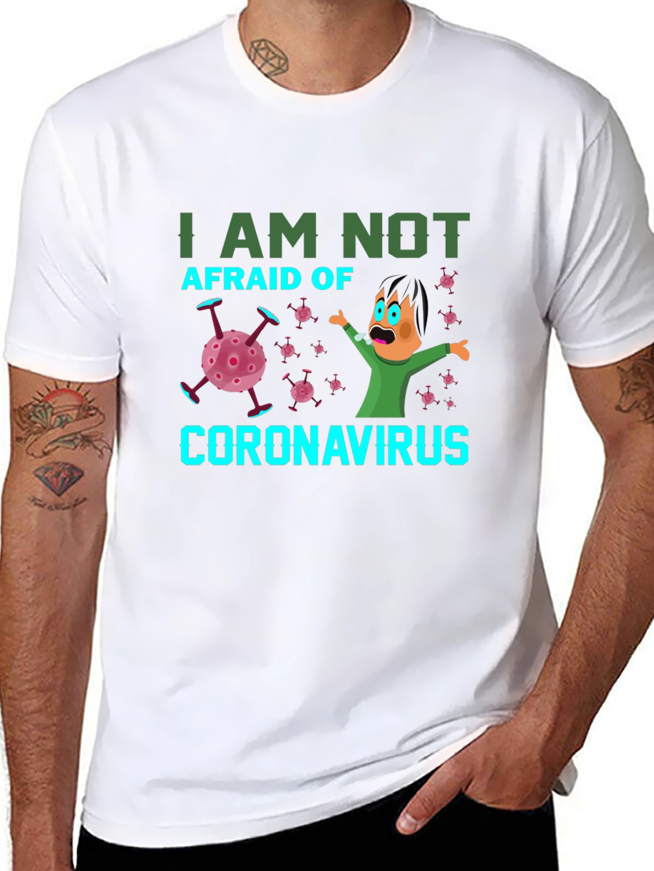 Fearless Coronavirus T-Shirt: Funny Virus Tee