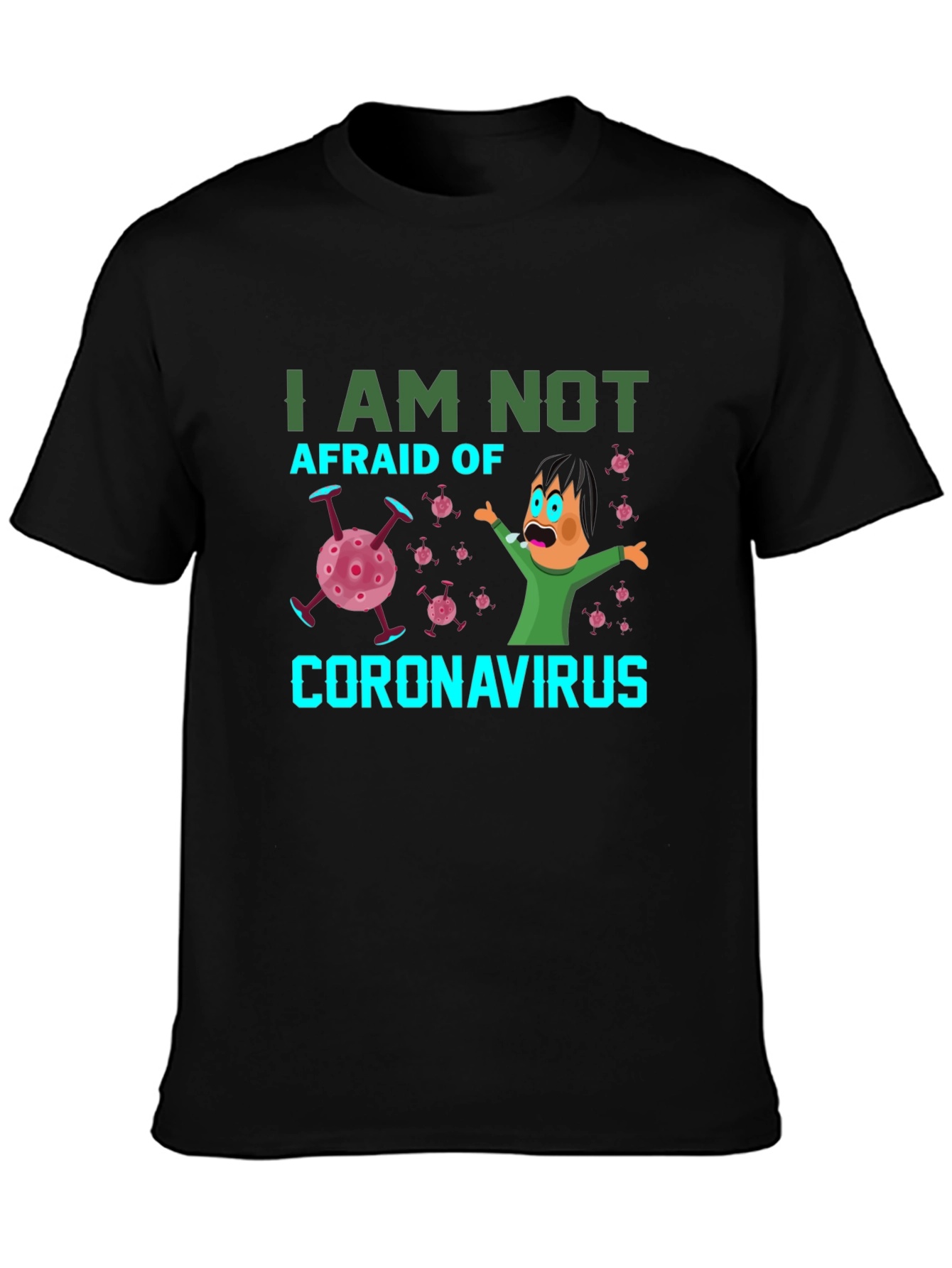 Fearless Coronavirus T-Shirt: Funny Virus Tee