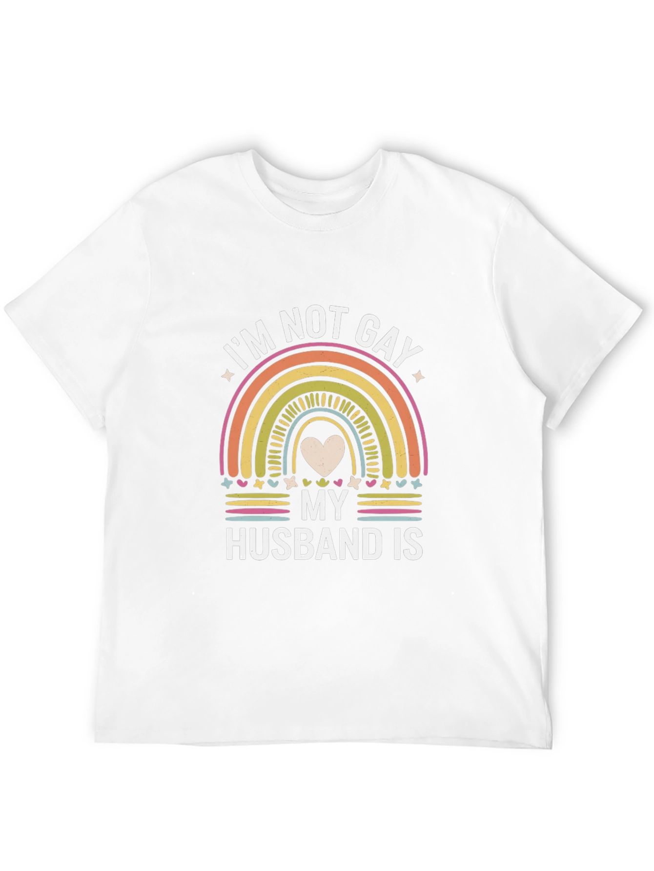 Im Not Gay My Husband Is Rainbow Pride T-Shirt