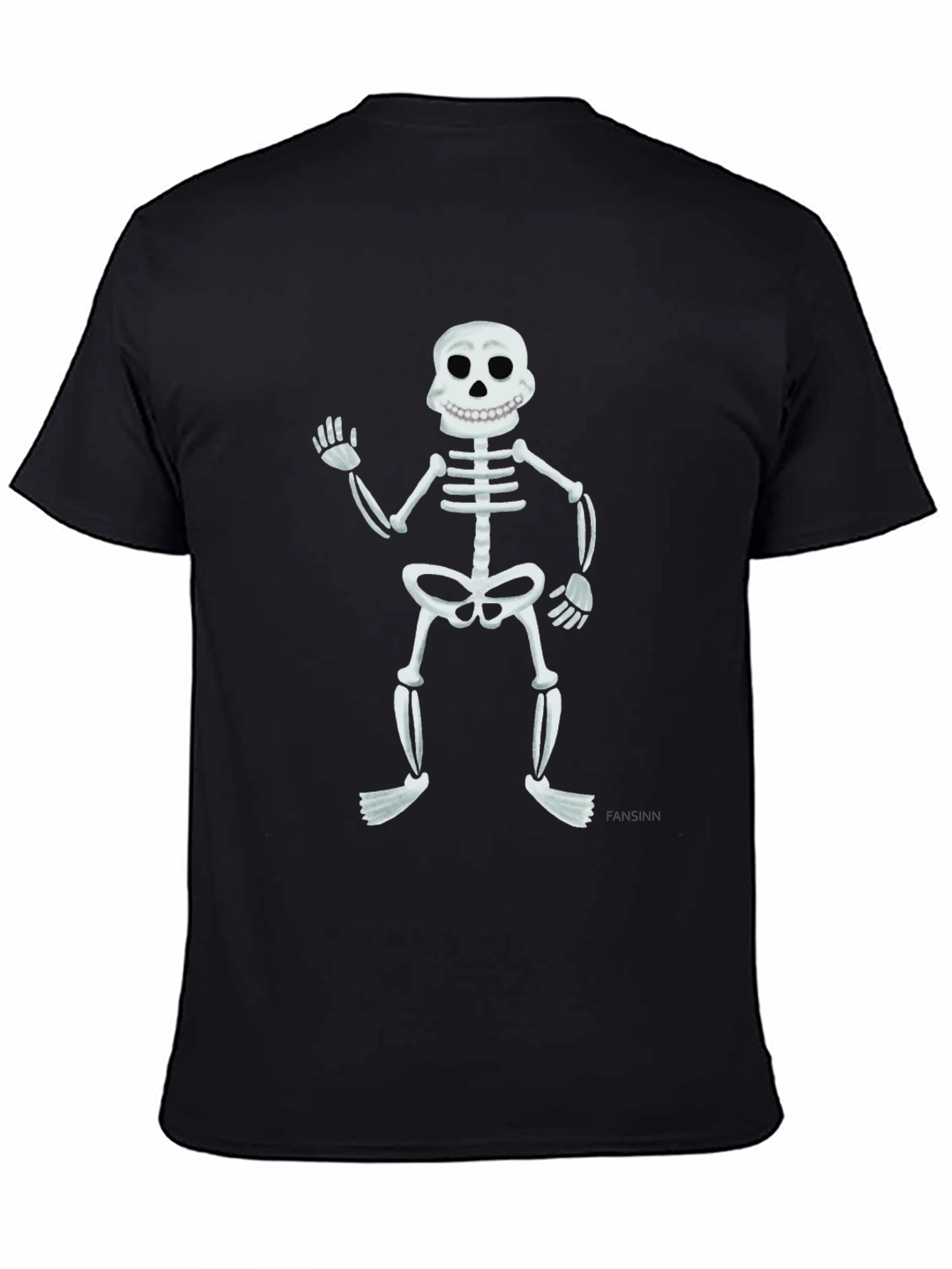Skeleton Graphic Tee - Mens Black Short Sleeve