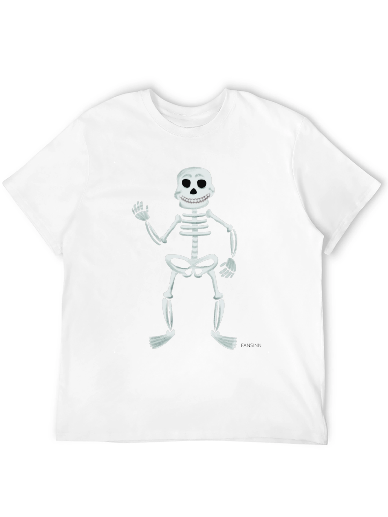 Skeleton Graphic Tee - Mens Black Short Sleeve