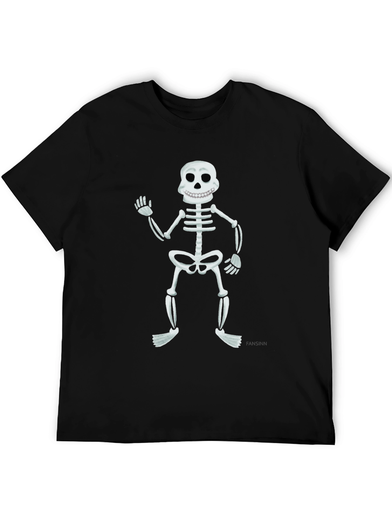 Skeleton Graphic Tee - Mens Black Short Sleeve