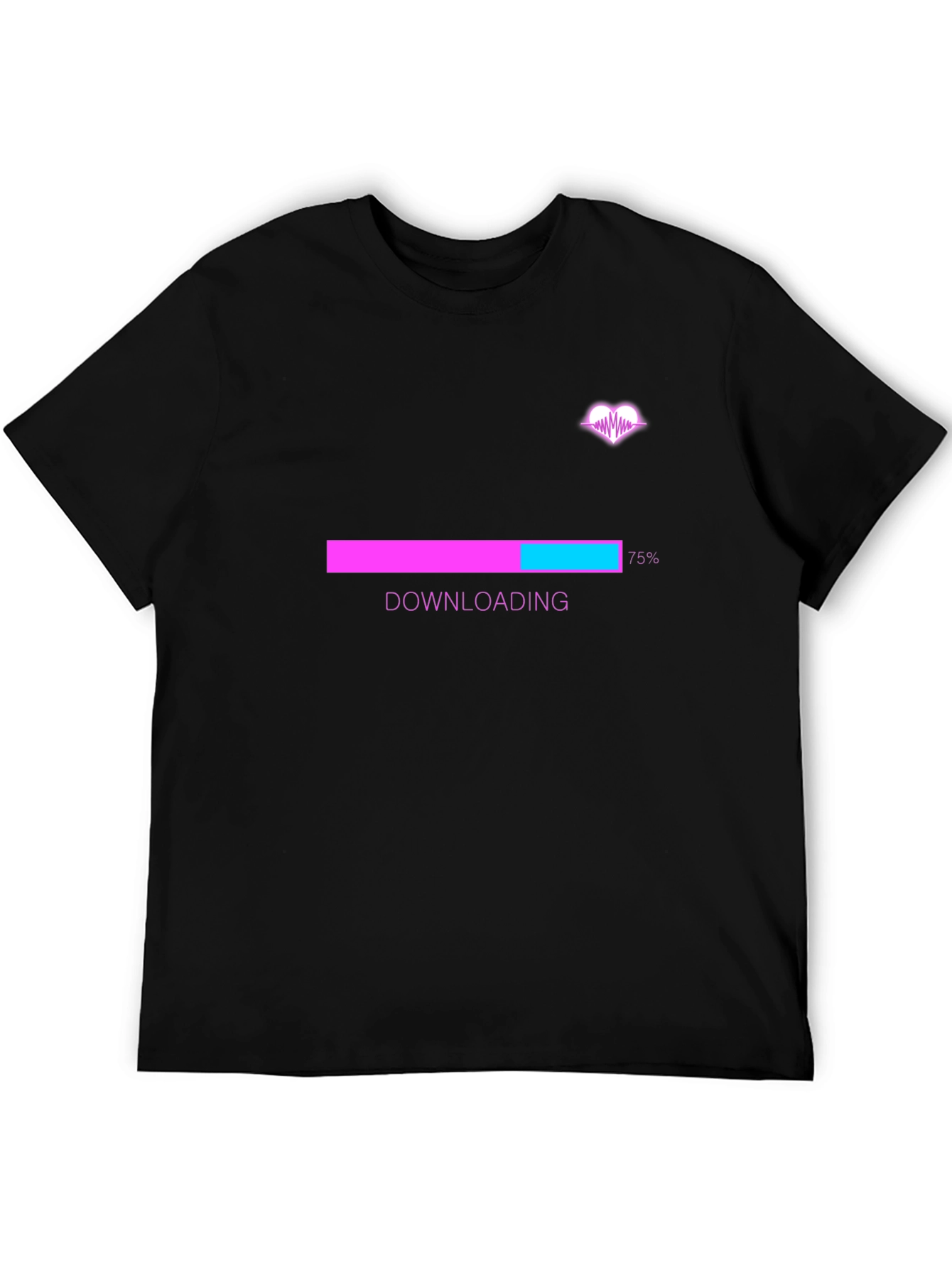 Downloading Love Black T-Shirt