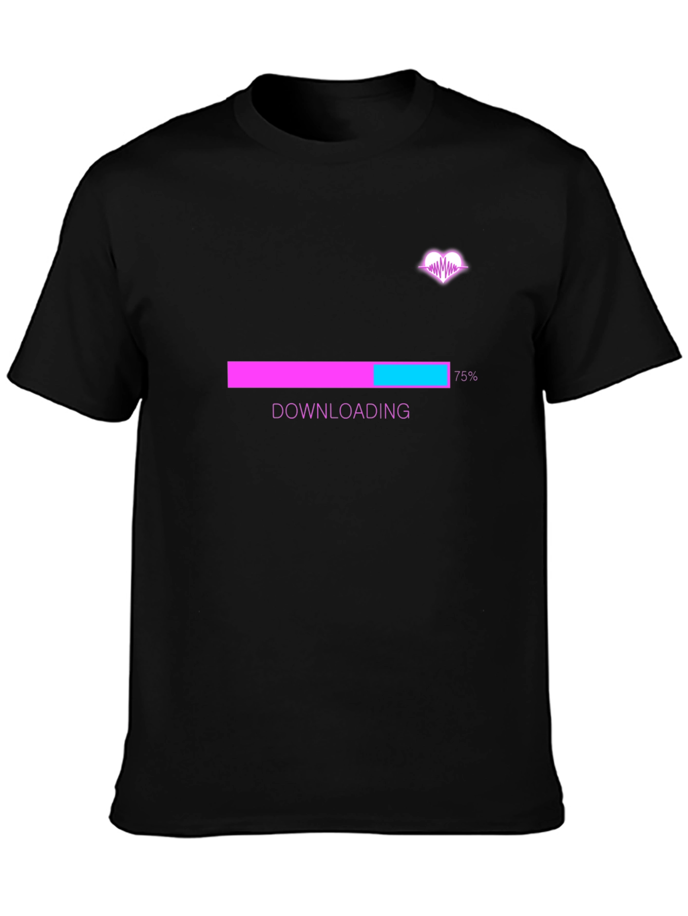 Downloading Love Black T-Shirt