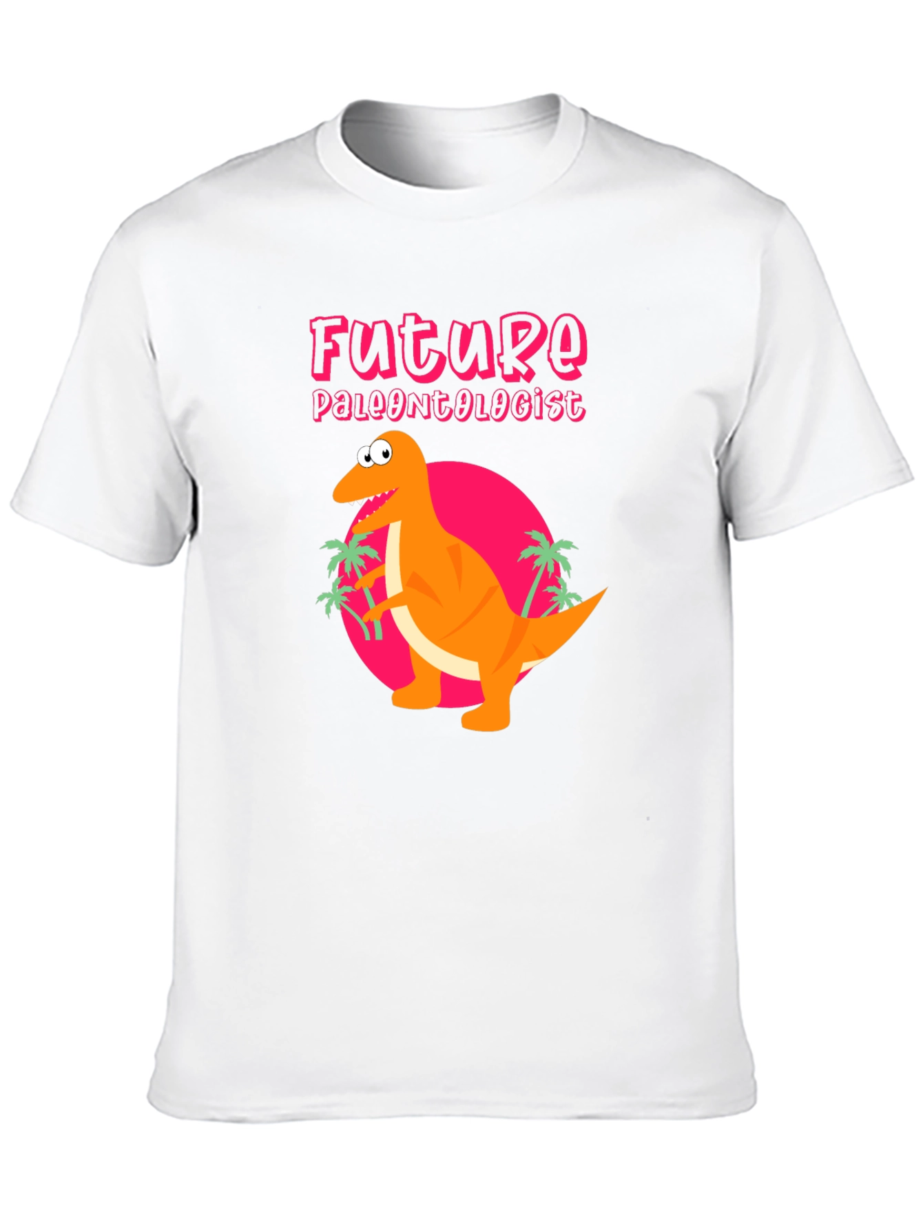 Future Paleontologist Dinosaur Black T-Shirt