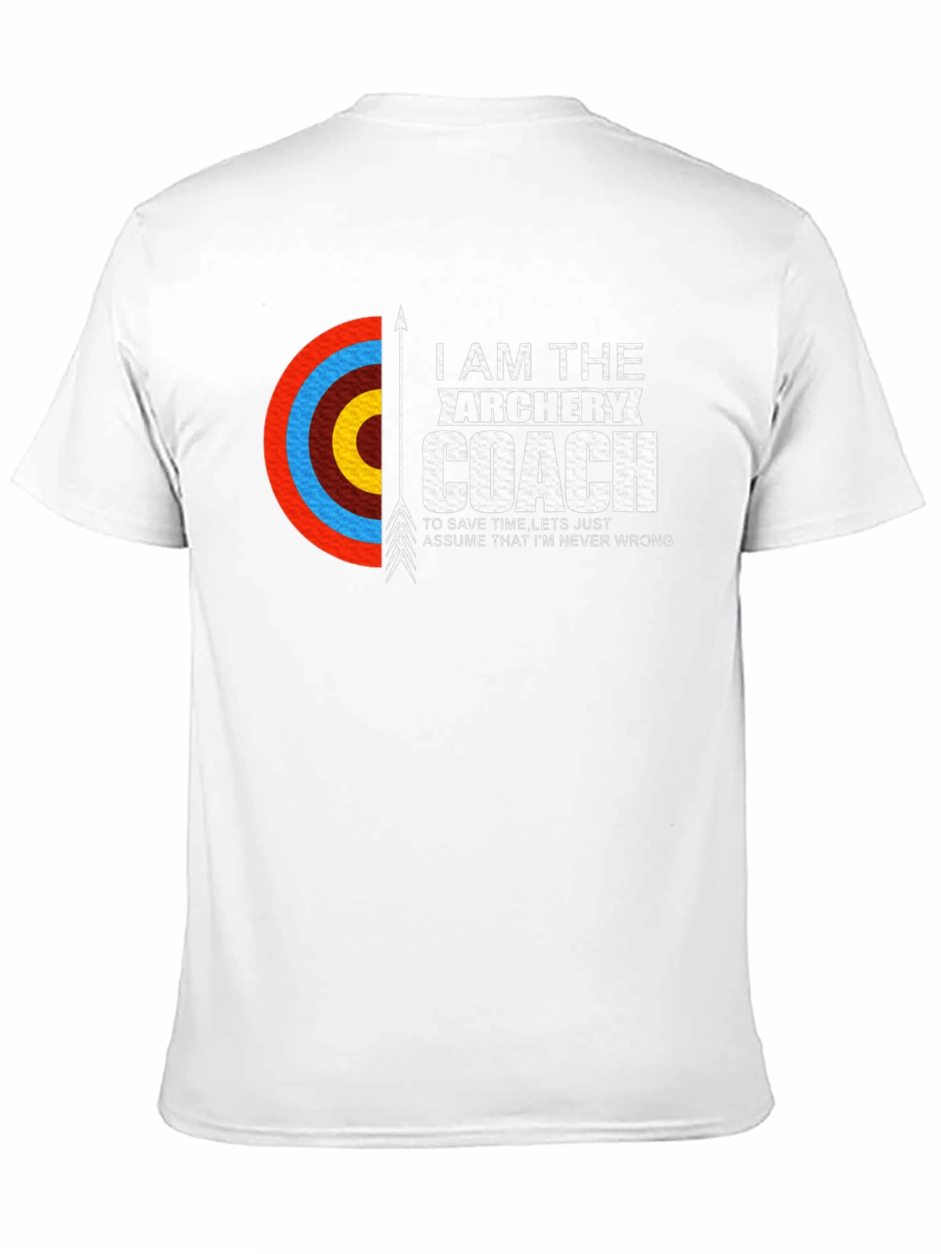 Archery Coach T-Shirt - Black - Novelty Design