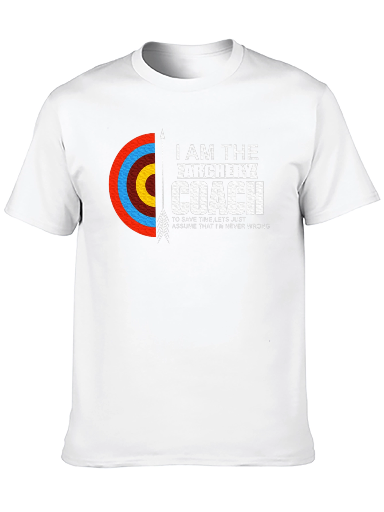 Archery Coach T-Shirt - Black - Novelty Design
