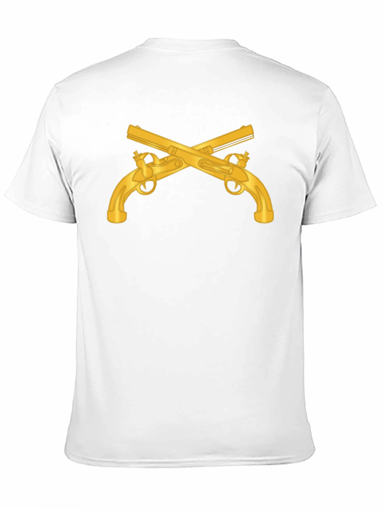 Crossed Pistols Graphic Black T-Shirt