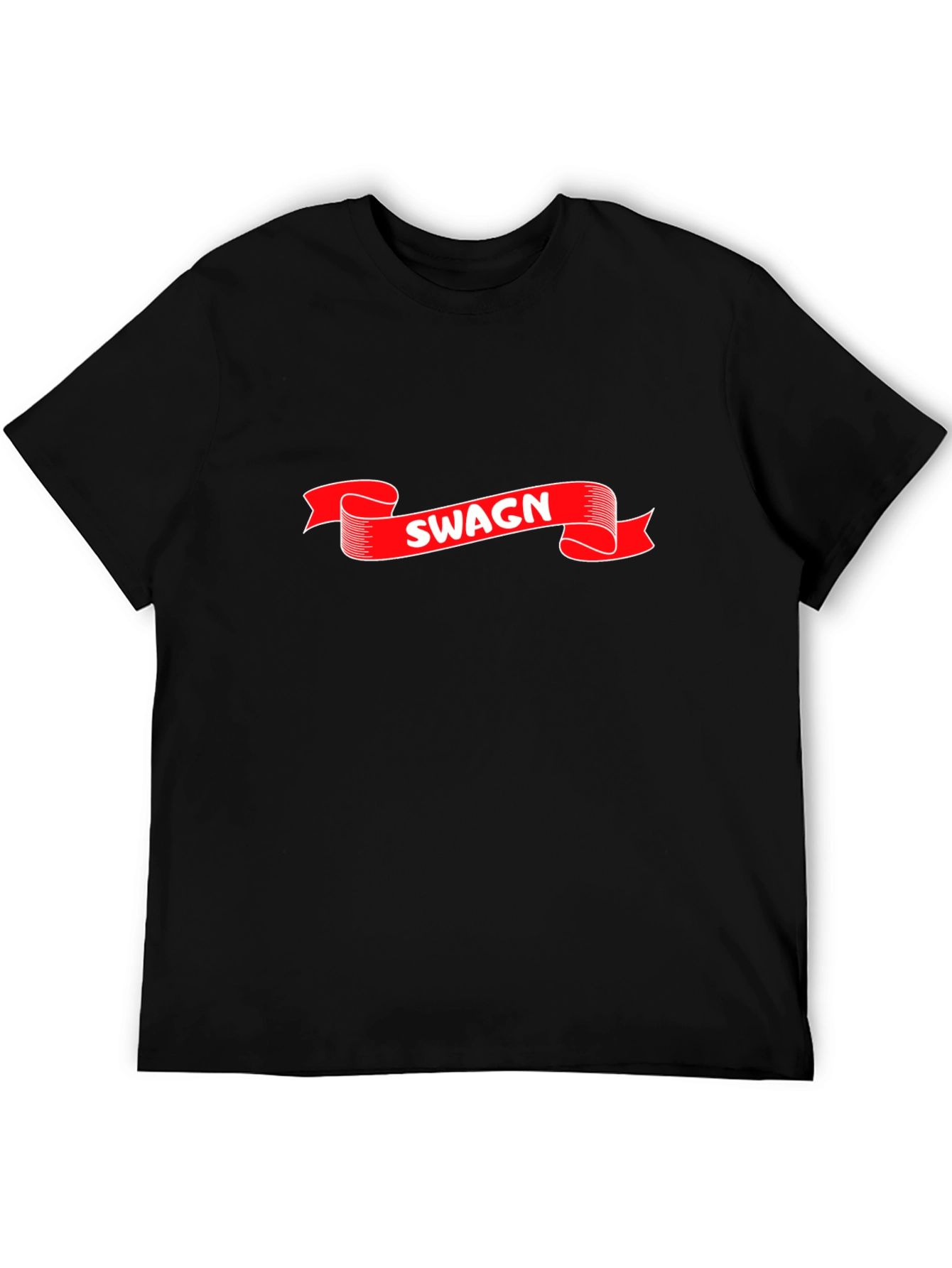 Swagn Graphic T-Shirt - Stylish Black Tee