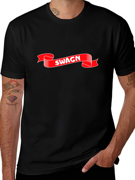Swagn Graphic T-Shirt - Stylish Black Tee