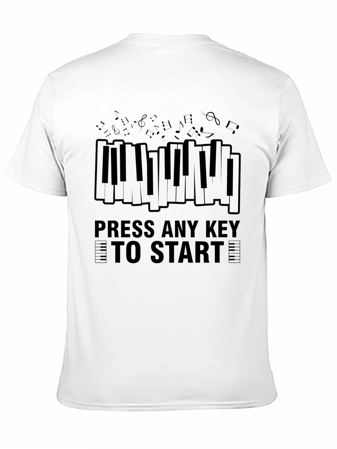 Musical Piano Keys Graphic T-Shirt