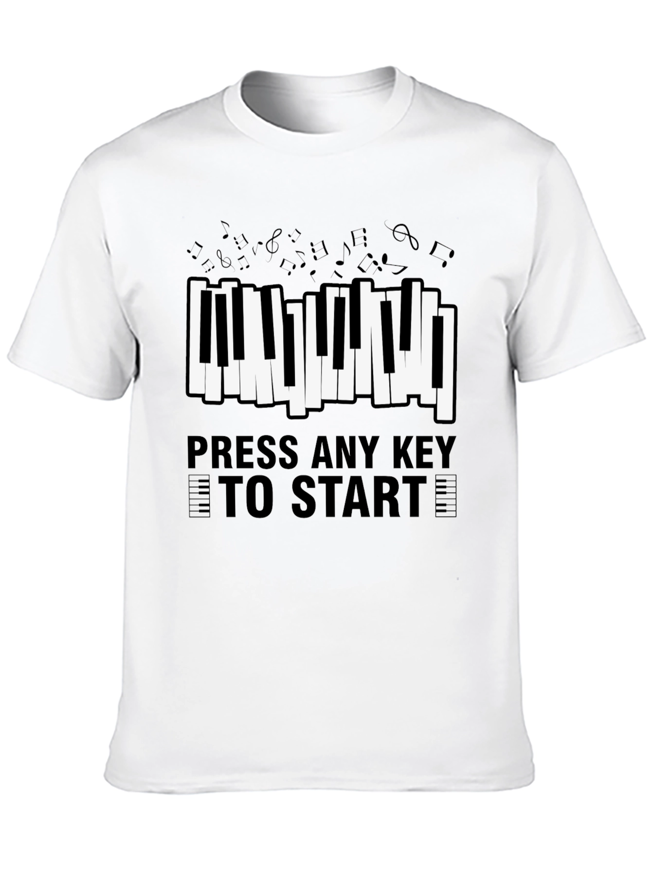 Musical Piano Keys Graphic T-Shirt
