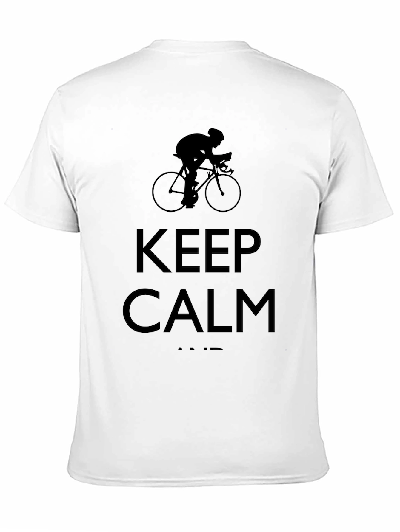Keep Calm and Cycle Black T-Shirt