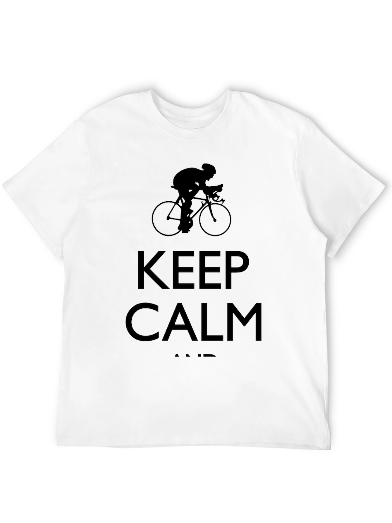 Keep Calm and Cycle Black T-Shirt