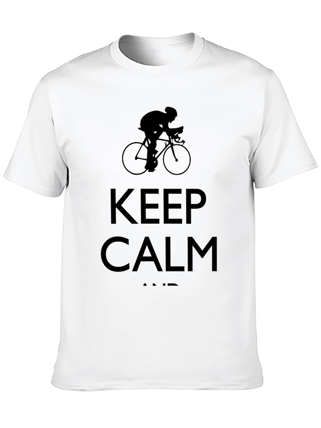 Keep Calm and Cycle Black T-Shirt