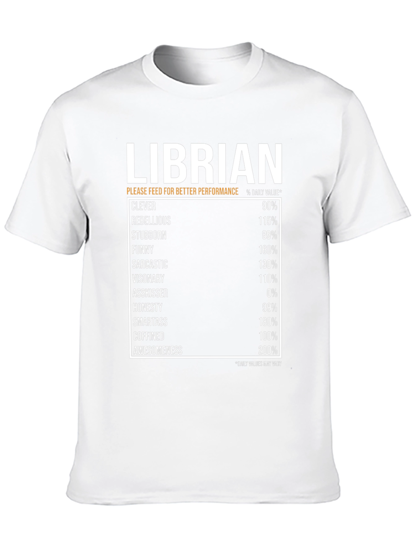 Librarian Daily Value Black T-Shirt