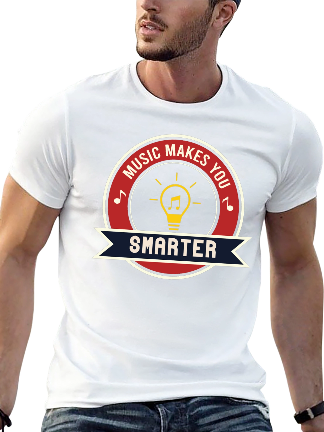 Music Makes You Smarter Graphic T-Shirt