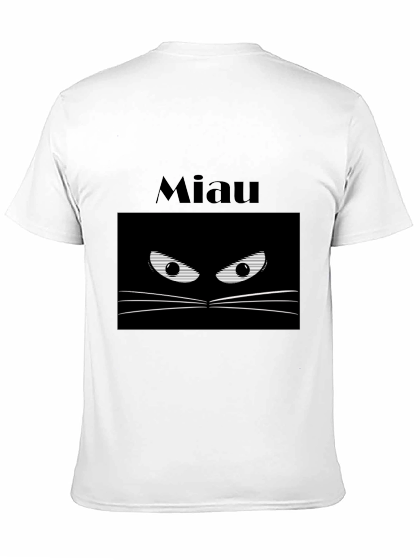 Miaw Cat Eye T-Shirt - Black