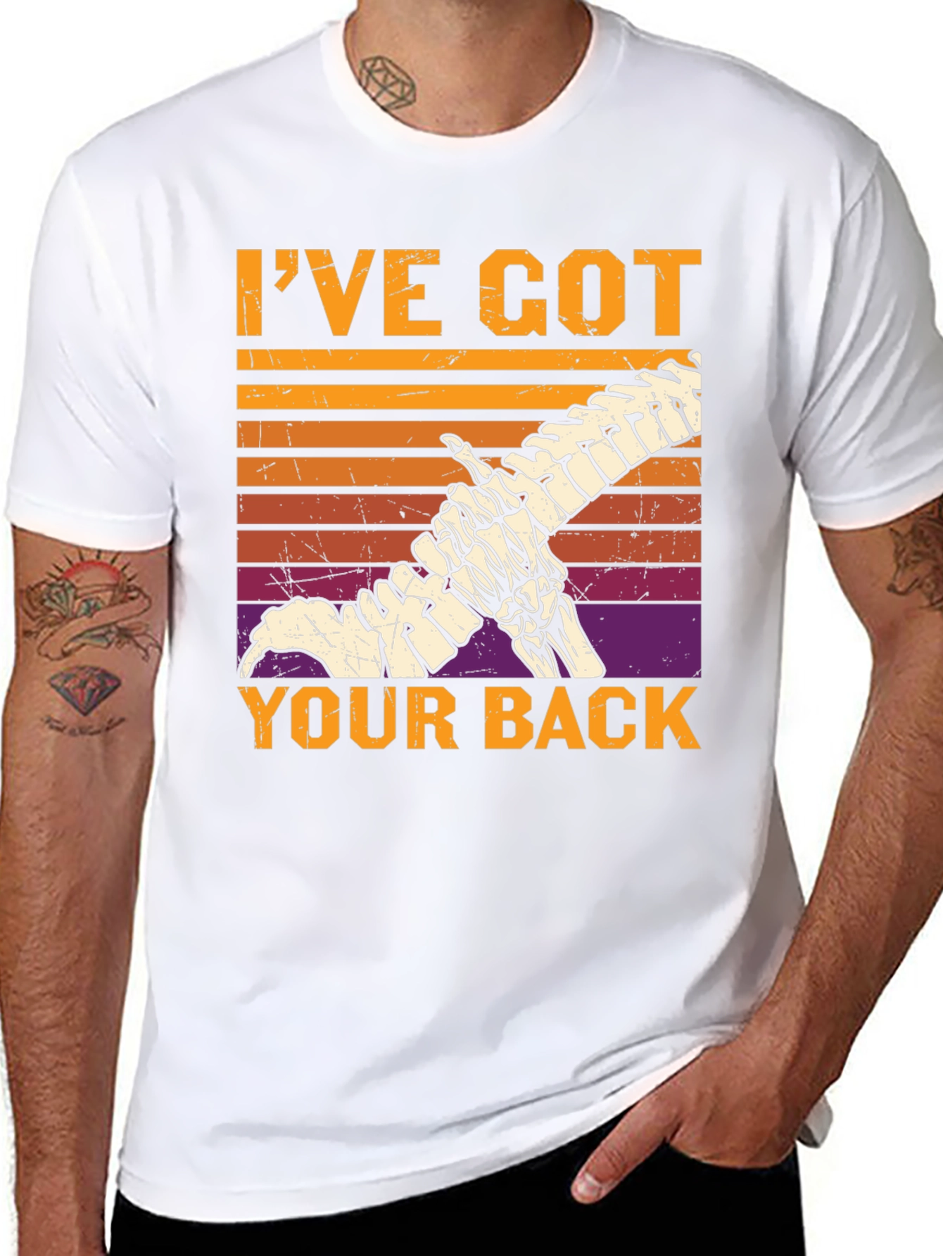 Ive Got Your Back Skeleton Graphic Tee