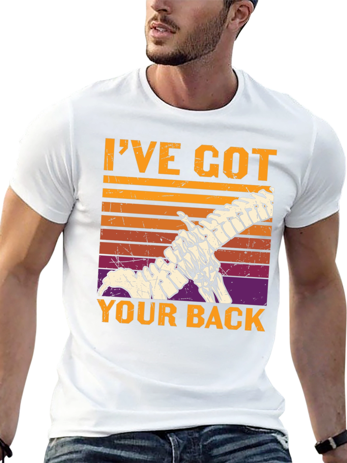 Ive Got Your Back Skeleton Graphic Tee