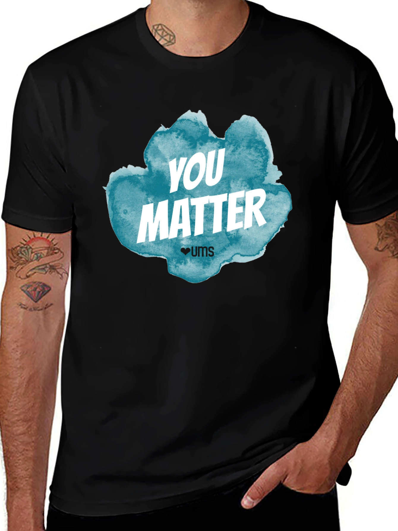 You Matter Graphic Print Crew Neck T-Shirt