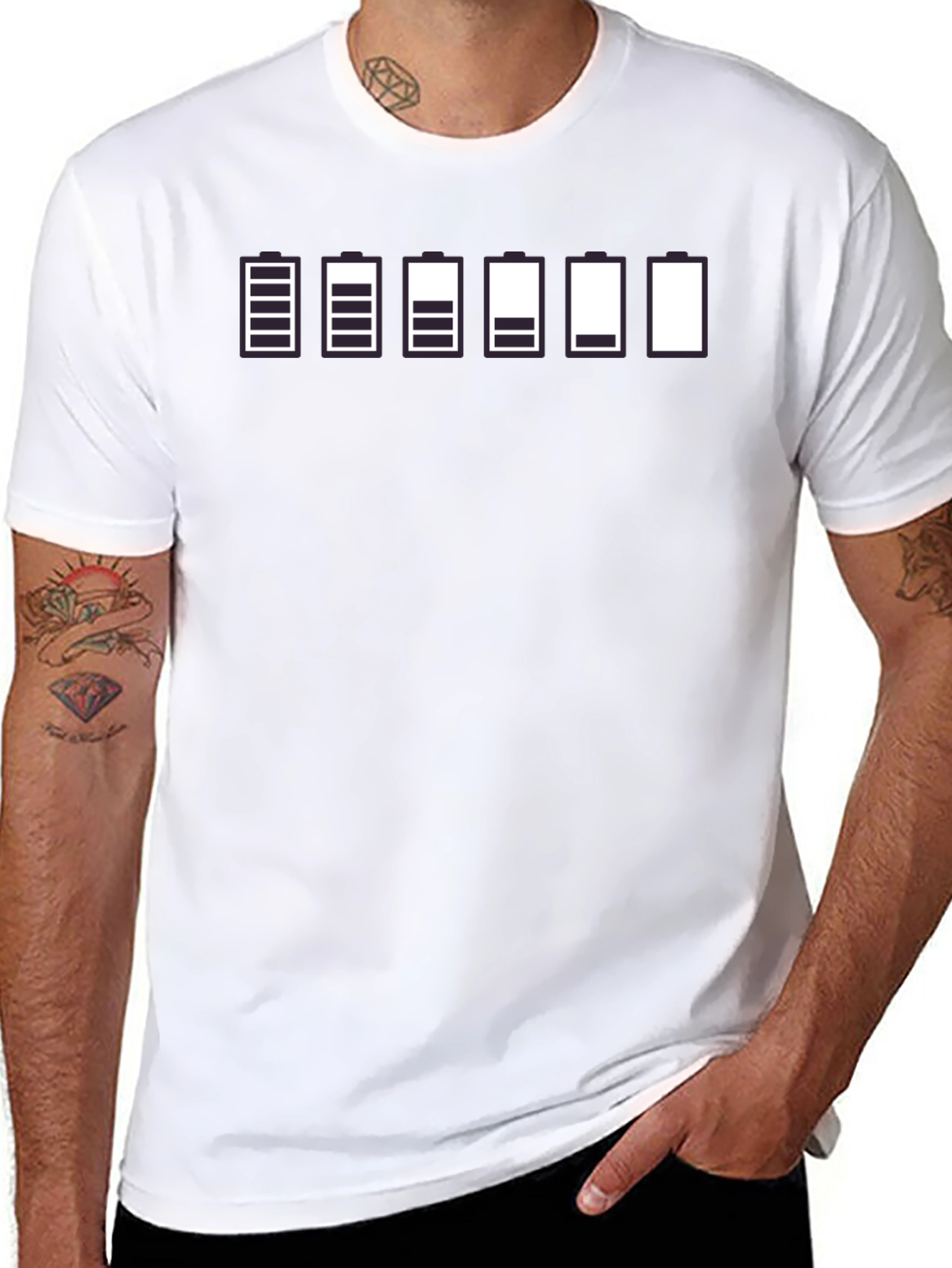 Battery Life T-Shirt - Full to Empty