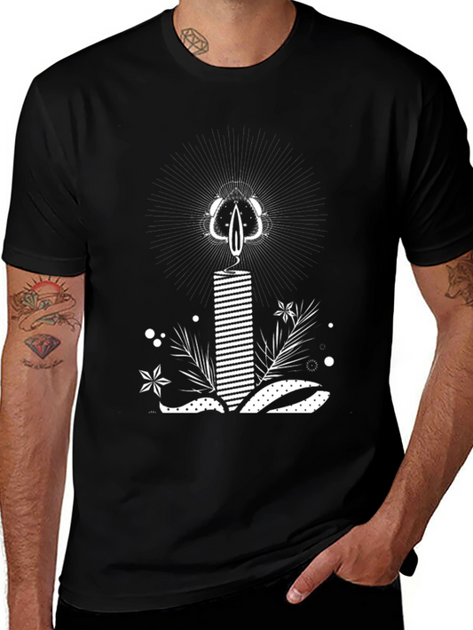 Candle Graphic Tee - Black