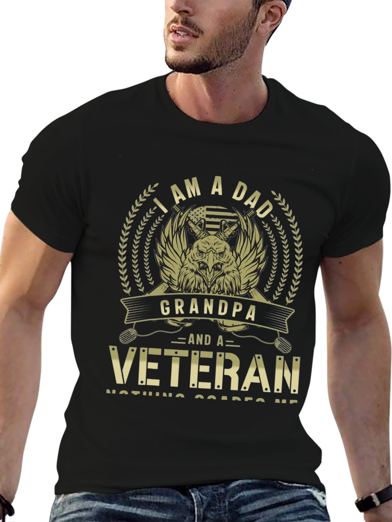 I am a Dad Grandpa Veteran T-Shirt