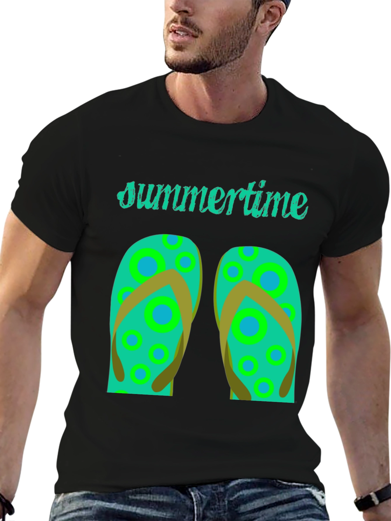 Summertime Flip Flop Graphic Tee