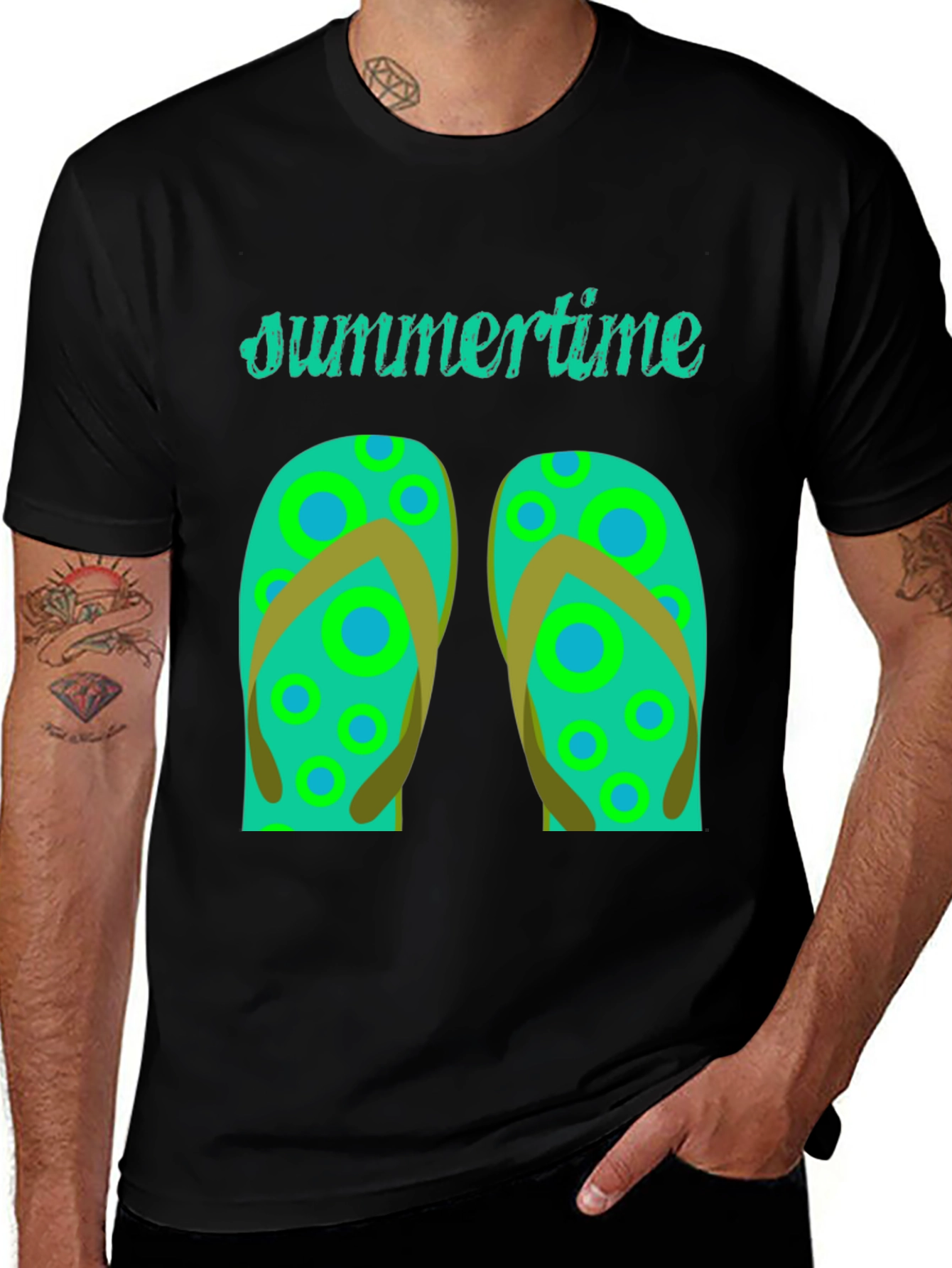 Summertime Flip Flop Graphic Tee