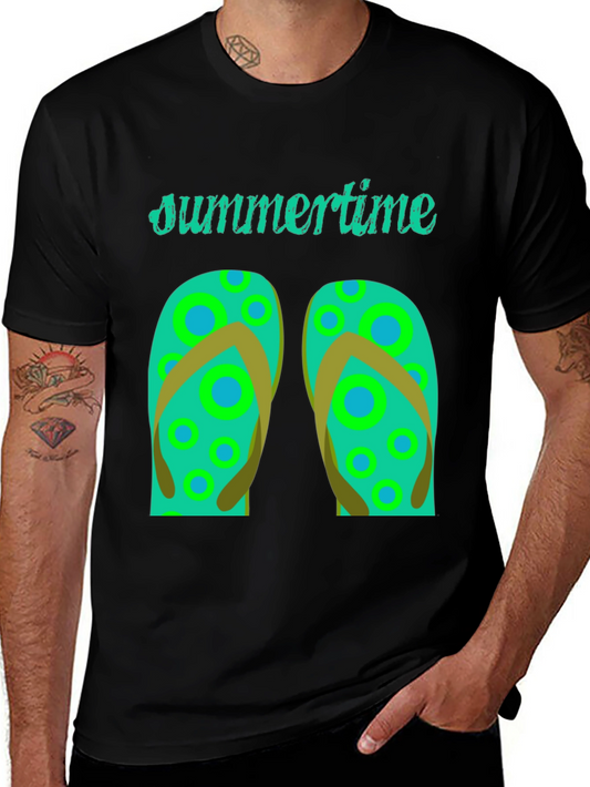 Summertime Flip Flop Graphic Tee