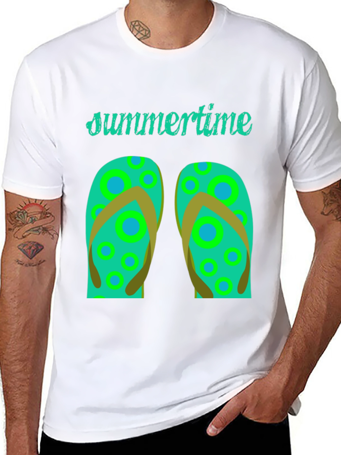 Summertime Flip Flop Graphic Tee