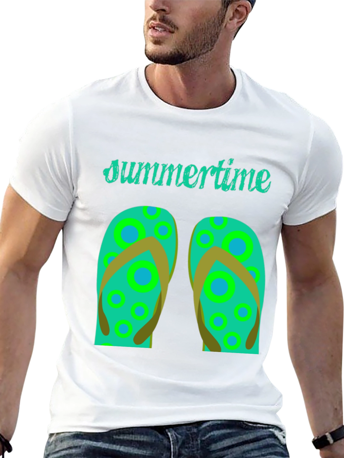 Summertime Flip Flop Graphic Tee