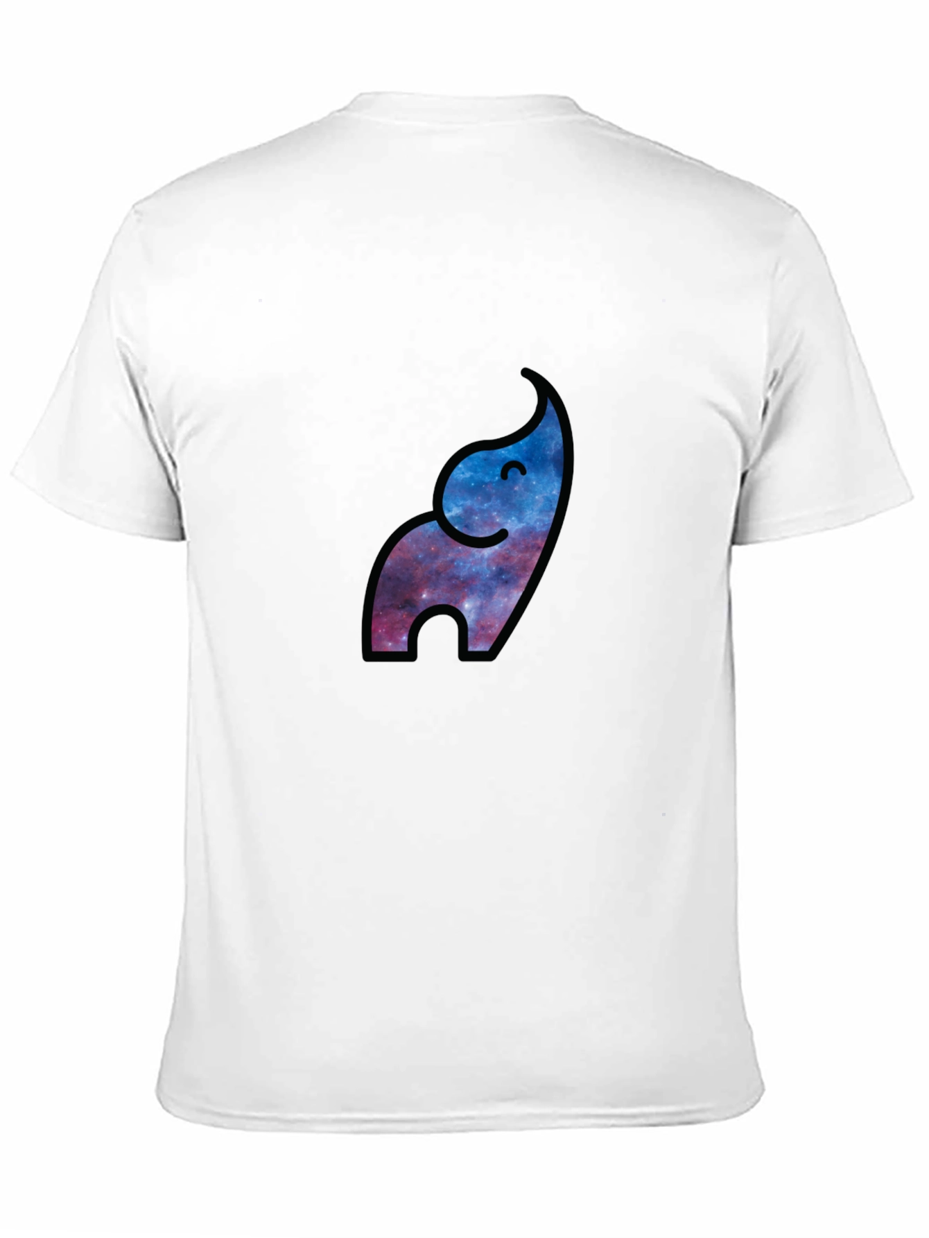 Galaxy Elephant Black T-Shirt - Modern Stylish Graphic Tee