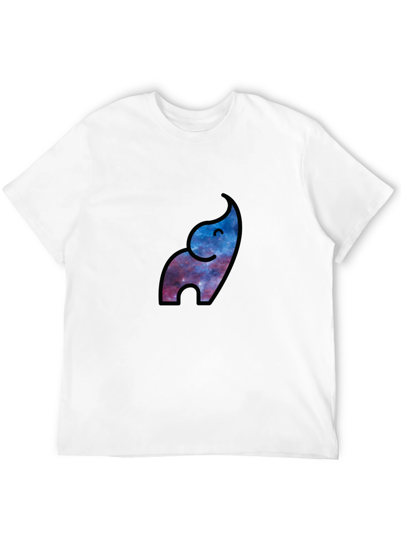 Galaxy Elephant Black T-Shirt - Modern Stylish Graphic Tee