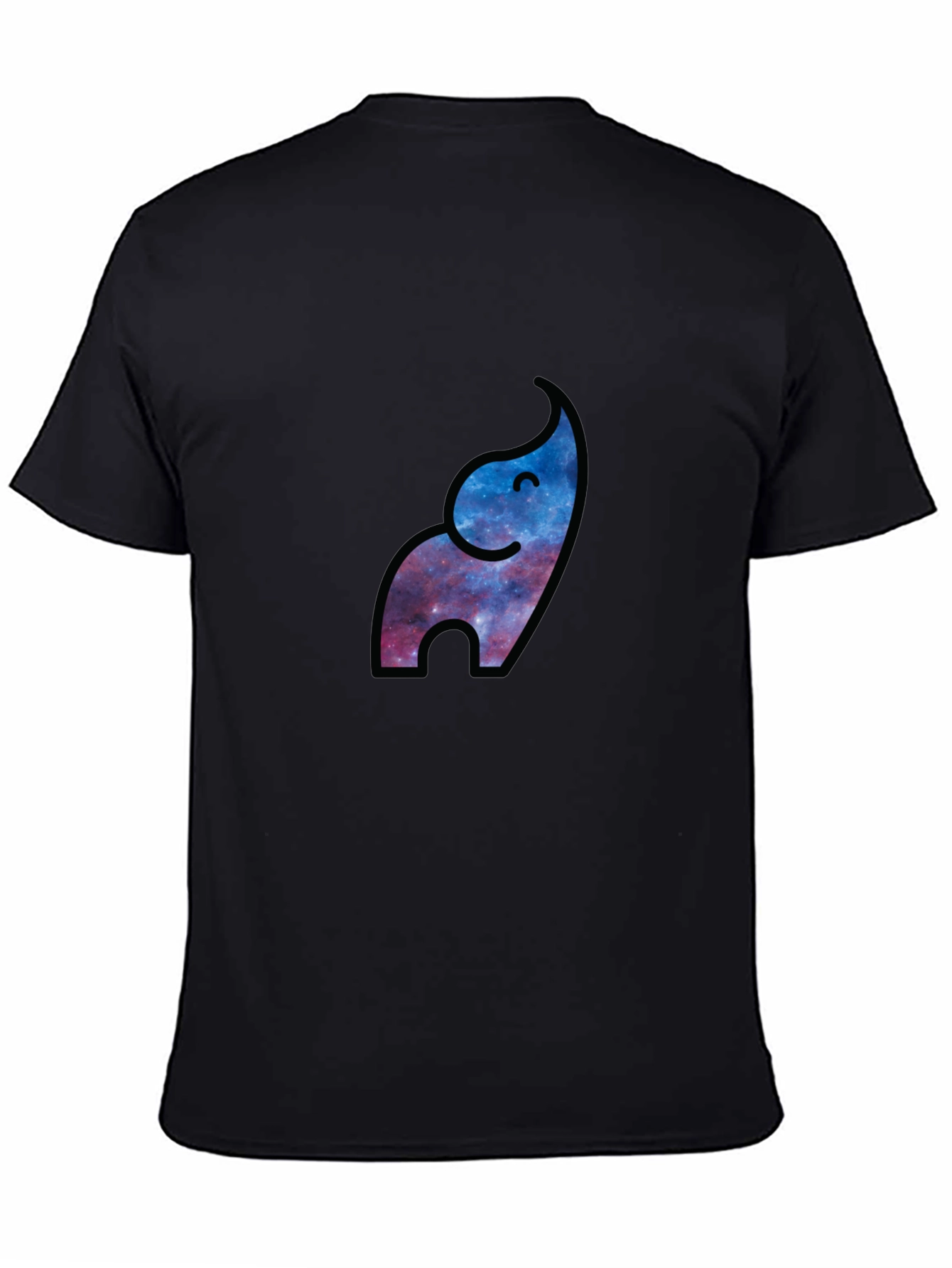Galaxy Elephant Black T-Shirt - Modern Stylish Graphic Tee