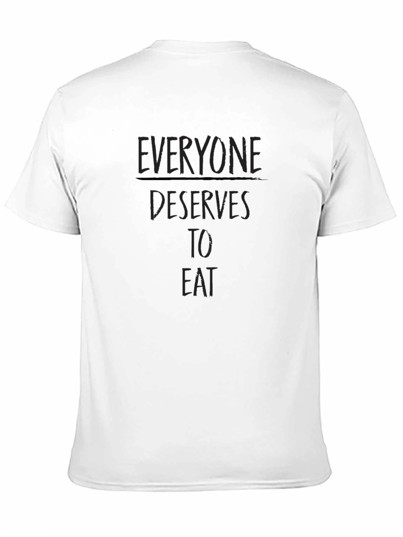 Everyone Deserves to Eat Graphic Tee - Black