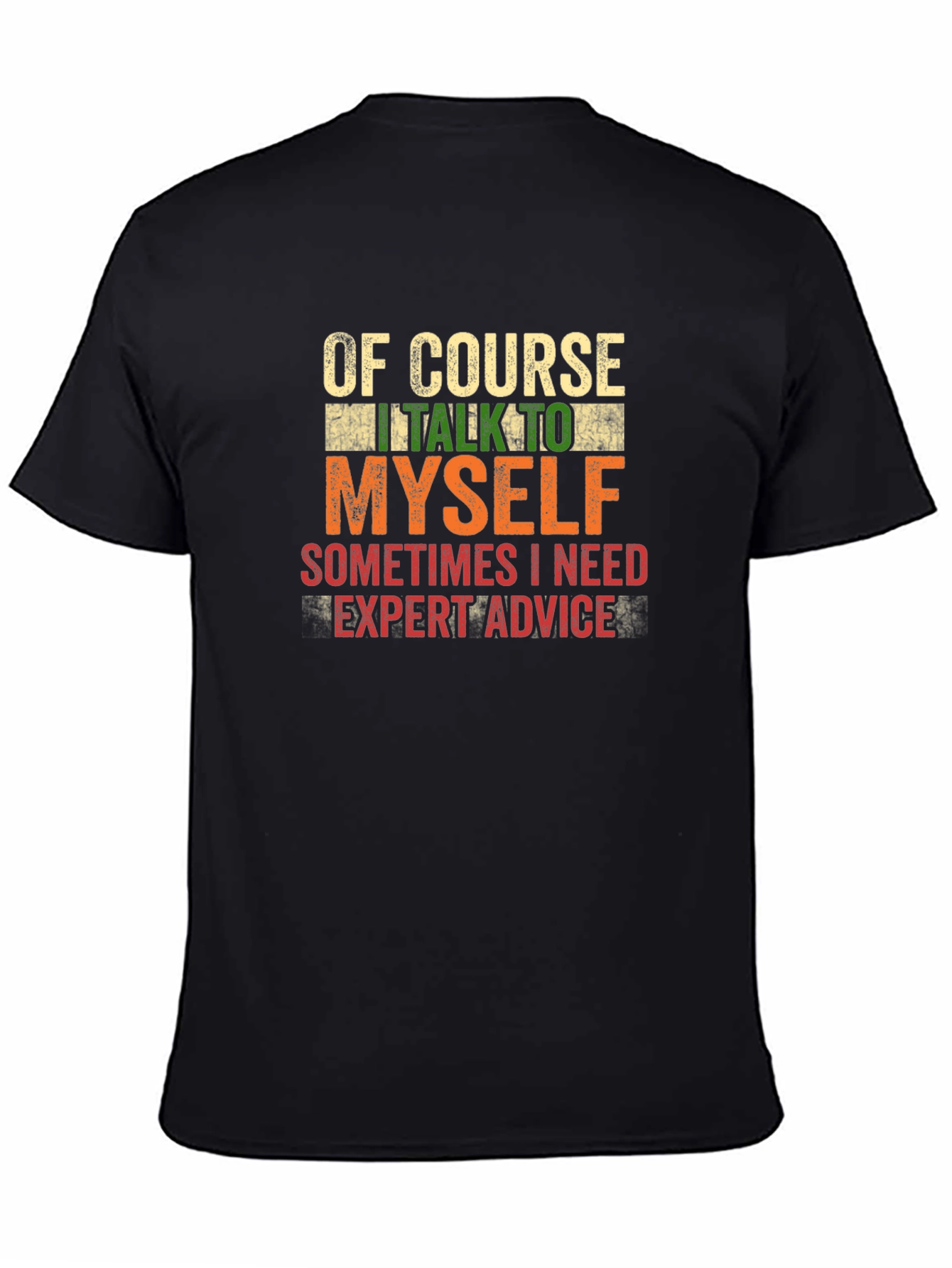 Funny Expert Advice Black T-Shirt