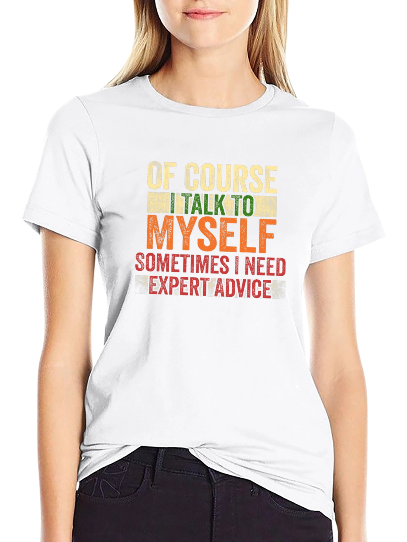 Funny Expert Advice Black T-Shirt